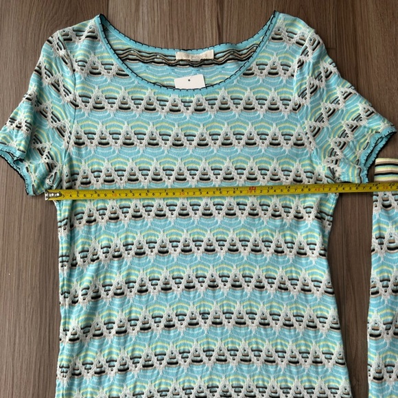 Etcetera Blue Chevron Knit Matching Skirt TopSet - Picture 8 of 12